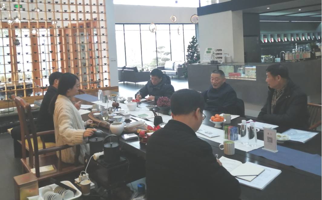 中国国际茶文化研究会副秘书长钱建民莅临米兰在线官网-米兰(中国)特种茶中心调研